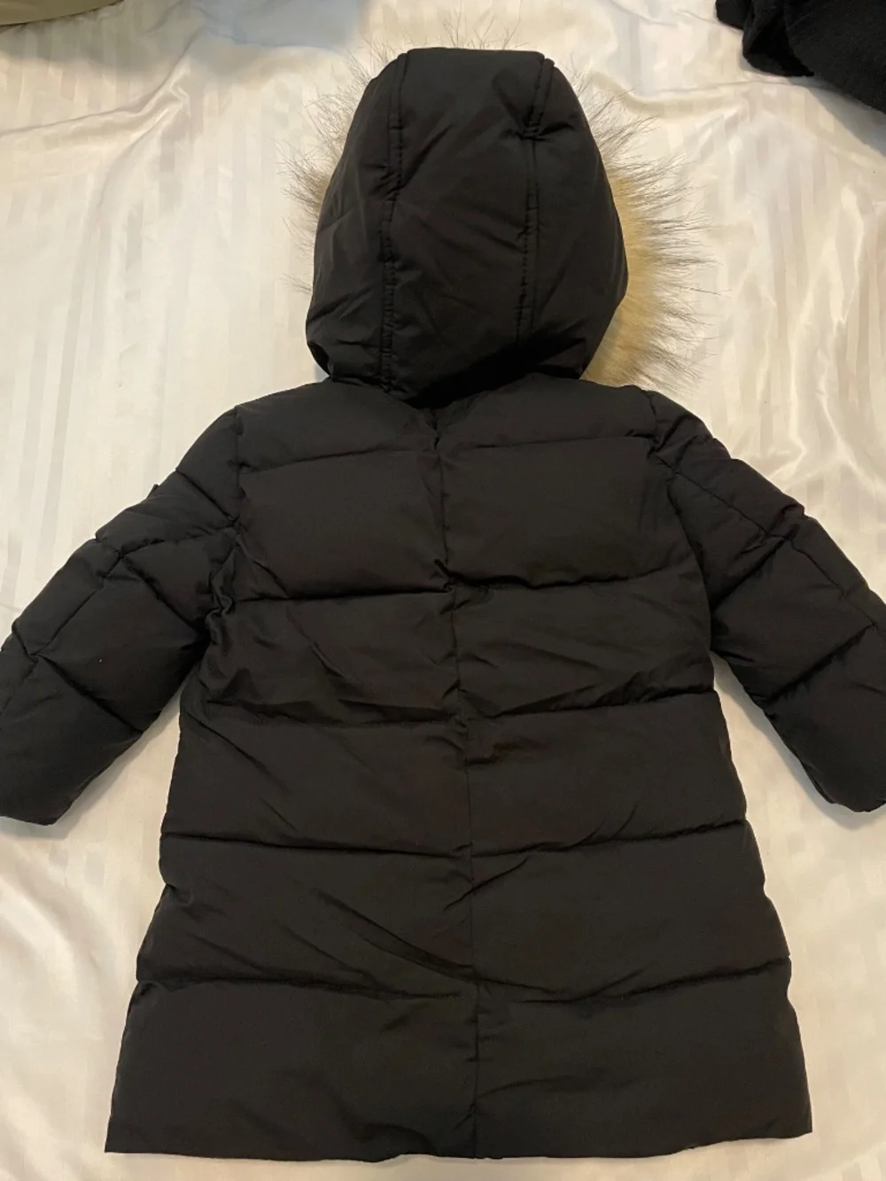 Black long coat toddlers